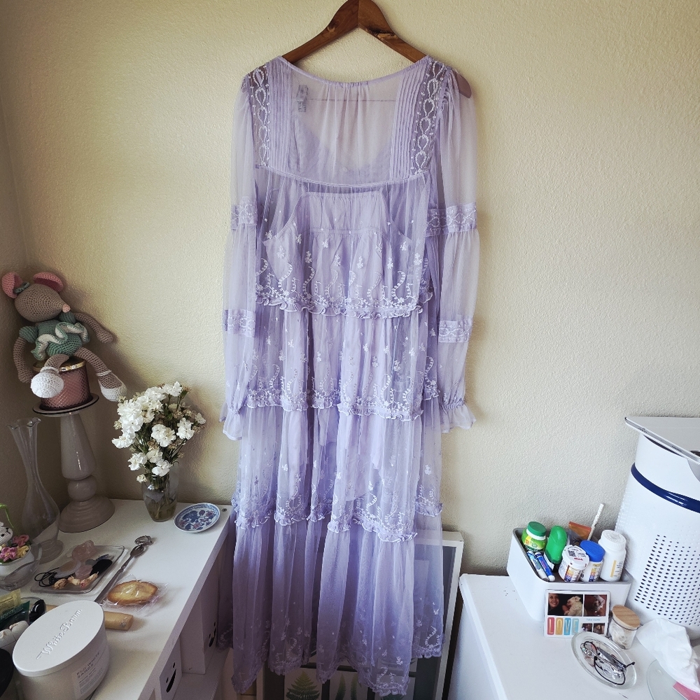 Free People Lavender Maxi Dress - Picture 4 of 16